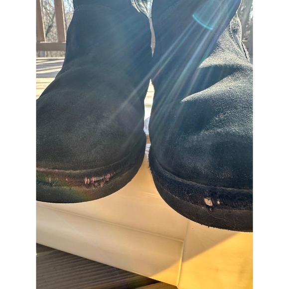 UGG Suede Boots Black Winter Women's 10 - Picture 5 of 12